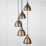 Aged Brass Brindley Cluster Pendant-From The Anvil-nirohome