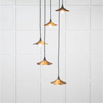 Aged Brass Flora Cluster Pendant-From The Anvil-nirohome