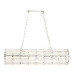 Ayala Cylindrical 8 Bulb Crystal Chandelier-Wrenford & Co.-Chrome-nirohome