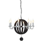 Collier Townhouse Rounded Chandelier-Wrenford & Co.-nirohome