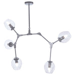 Estela 5 Bulb Adjustable Celestial Chandelier-Wrenford & Co.-nirohome