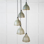 Hammered Brass Brindley Cluster Pendant-From The Anvil-Brass-nirohome
