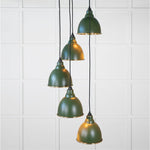 Hammered Brass Brindley Cluster Pendant-From The Anvil-Heath-nirohome