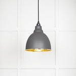 Hammered Brass Brindley Pendant-From The Anvil-Bluff-nirohome