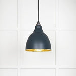 Hammered Brass Brindley Pendant-From The Anvil-Soot-nirohome