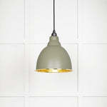 Hammered Brass Brindley Pendant-From The Anvil-Tump-nirohome