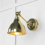 Hammered Brass Brindley Wall Light-From The Anvil-Brass-nirohome