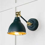 Hammered Brass Brindley Wall Light-From The Anvil-Dingle-nirohome