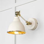 Hammered Brass Brindley Wall Light-From The Anvil-Teasel-nirohome