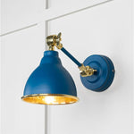 Hammered Brass Brindley Wall Light-From The Anvil-Upstream-nirohome