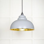Hammered Brass Harborne Pendant-From The Anvil-Birch-nirohome
