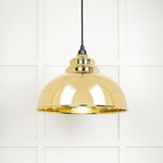 Hammered Brass Harborne Pendant-From The Anvil-Brass-nirohome
