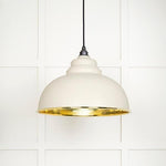 Hammered Brass Harborne Pendant-From The Anvil-Brass-nirohome