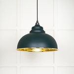 Hammered Brass Harborne Pendant-From The Anvil-Dingle-nirohome