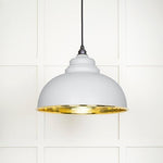 Hammered Brass Harborne Pendant-From The Anvil-Flock-nirohome