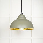 Hammered Brass Harborne Pendant-From The Anvil-Tump-nirohome