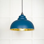 Hammered Brass Harborne Pendant-From The Anvil-Upstream-nirohome