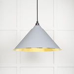 Hammered Brass Hockley Pendant-From The Anvil-Birch-nirohome