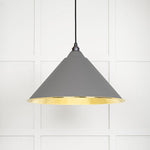 Hammered Brass Hockley Pendant-From The Anvil-Bluff-nirohome
