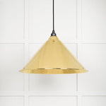Hammered Brass Hockley Pendant-From The Anvil-Brass-nirohome