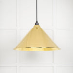 Hammered Brass Hockley Pendant-From The Anvil-Brass-nirohome
