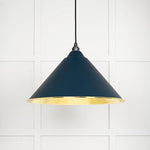Hammered Brass Hockley Pendant-From The Anvil-Dusk-nirohome