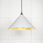 Hammered Brass Hockley Pendant-From The Anvil-Flock-nirohome