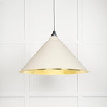 Hammered Brass Hockley Pendant-From The Anvil-Teasel-nirohome
