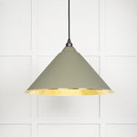 Hammered Brass Hockley Pendant-From The Anvil-Tump-nirohome