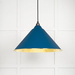 Hammered Brass Hockley Pendant-From The Anvil-Upstream-nirohome