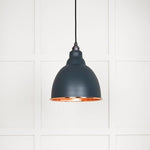 Hammered Copper Brindley Pendant-From The Anvil-Soot-nirohome