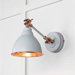 Hammered Copper Brindley Wall Light-From The Anvil-Birch-nirohome