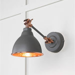 Hammered Copper Brindley Wall Light-From The Anvil-Bluff-nirohome