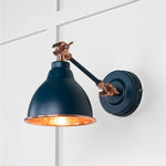 Hammered Copper Brindley Wall Light-From The Anvil-Copper-nirohome