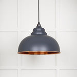 Hammered Copper Harborne Pendant-From The Anvil-Slate-nirohome