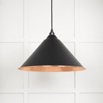Hammered Copper Hockley Pendant-From The Anvil-Elan Black-nirohome