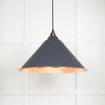 Hammered Copper Hockley Pendant-From The Anvil-Slate-nirohome