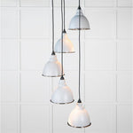 Hammered Nickel Brindley Cluster Pendant-From The Anvil-Birch-nirohome