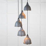 Hammered Nickel Brindley Cluster Pendant-From The Anvil-Bluff-nirohome