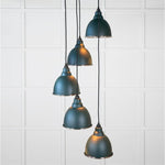 Hammered Nickel Brindley Cluster Pendant-From The Anvil-Dingle-nirohome