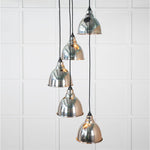 Hammered Nickel Brindley Cluster Pendant-From The Anvil-Nickel-nirohome