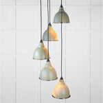 Hammered Nickel Brindley Cluster Pendant-From The Anvil-Tump-nirohome