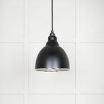 Hammered Nickel Brindley Pendant-From The Anvil-Elan Black-nirohome