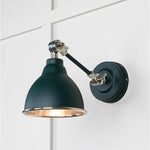 Hammered Nickel Brindley Wall Light-From The Anvil-Dingle-nirohome