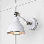 Hammered Nickel Brindley Wall Light-From The Anvil-Flock-nirohome