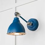 Hammered Nickel Brindley Wall Light-From The Anvil-Nickel-nirohome