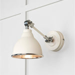 Hammered Nickel Brindley Wall Light-From The Anvil-Teasel-nirohome