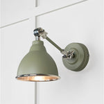 Hammered Nickel Brindley Wall Light-From The Anvil-Tump-nirohome