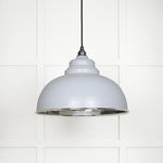 Hammered Nickel Harborne Pendant-From The Anvil-Birch-nirohome