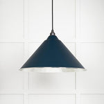 Hammered Nickel Hockley Pendant-From The Anvil-Dusk-nirohome
